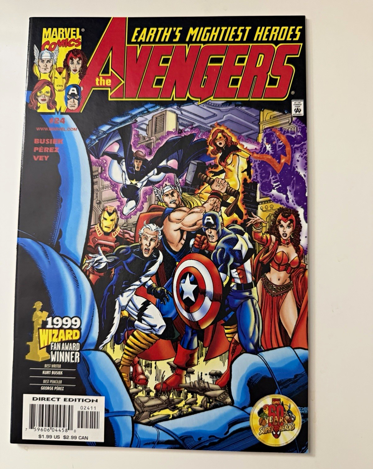 Marvel Avengers #24 (1999) Direct Edition - Busiek/Perez/Stern