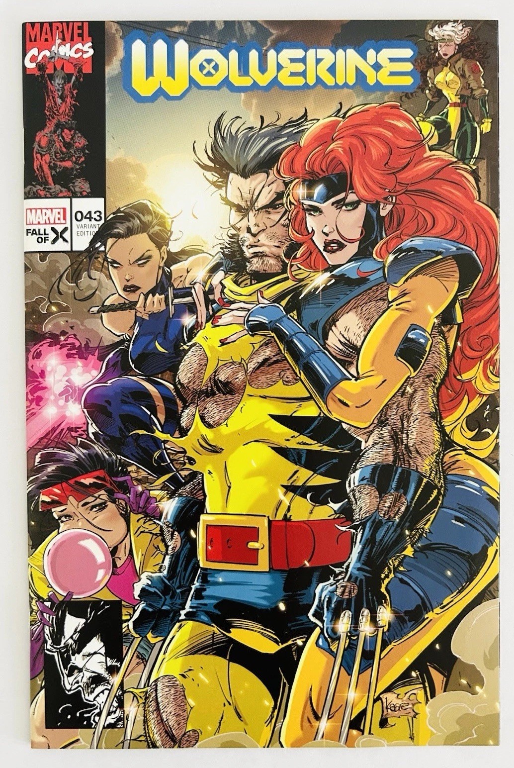 Wolverine #43 Kaare Andrews esclusiva X-Men variante commerciale 2024 jeans grigio