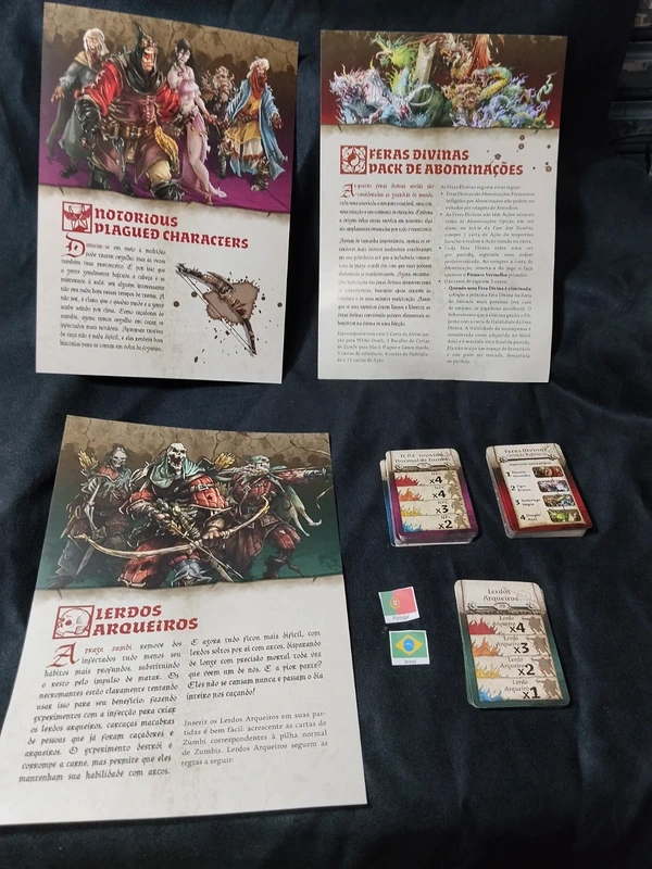 Lot de carte zombicide en portugais/brésilien