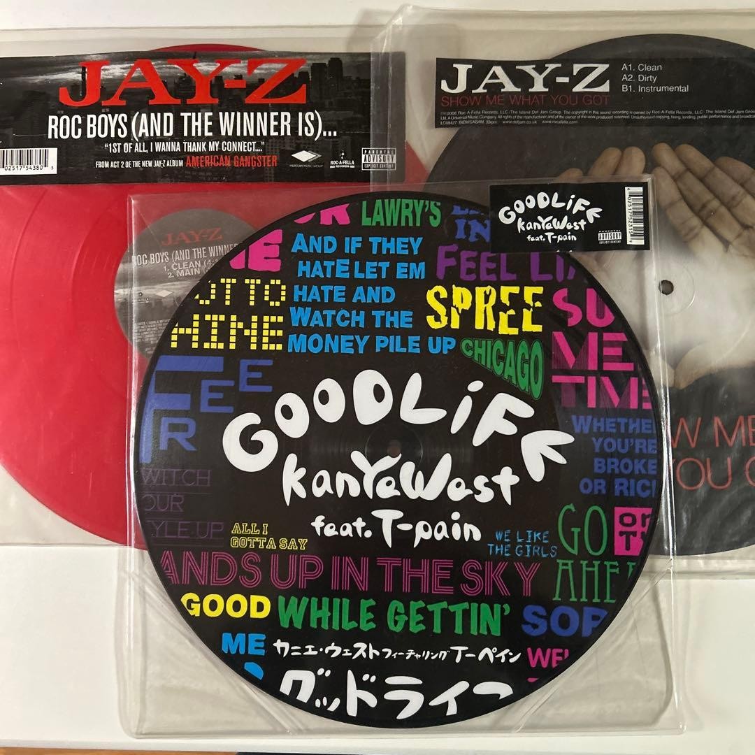 Kanye West GOOD LIFE feat. T-Pain / Jay-Z Roc Boys / Show Me What You Got 3枚set