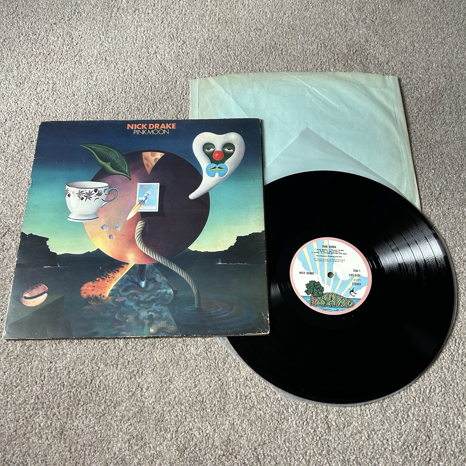 Nick Drake – Pink Moon Vinyl Record FIRST UK Pressing 1972 - A1/B1 GA Matrix