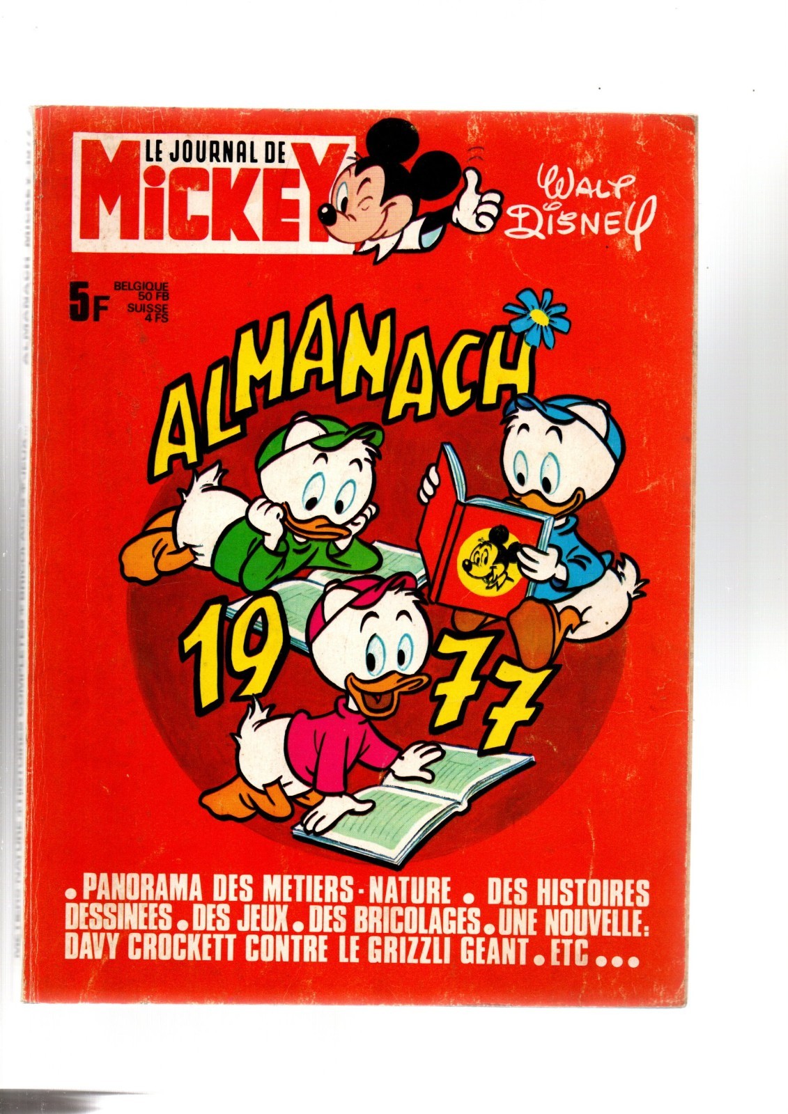 ALMANACH 1977 Journal de Mickey. TBE