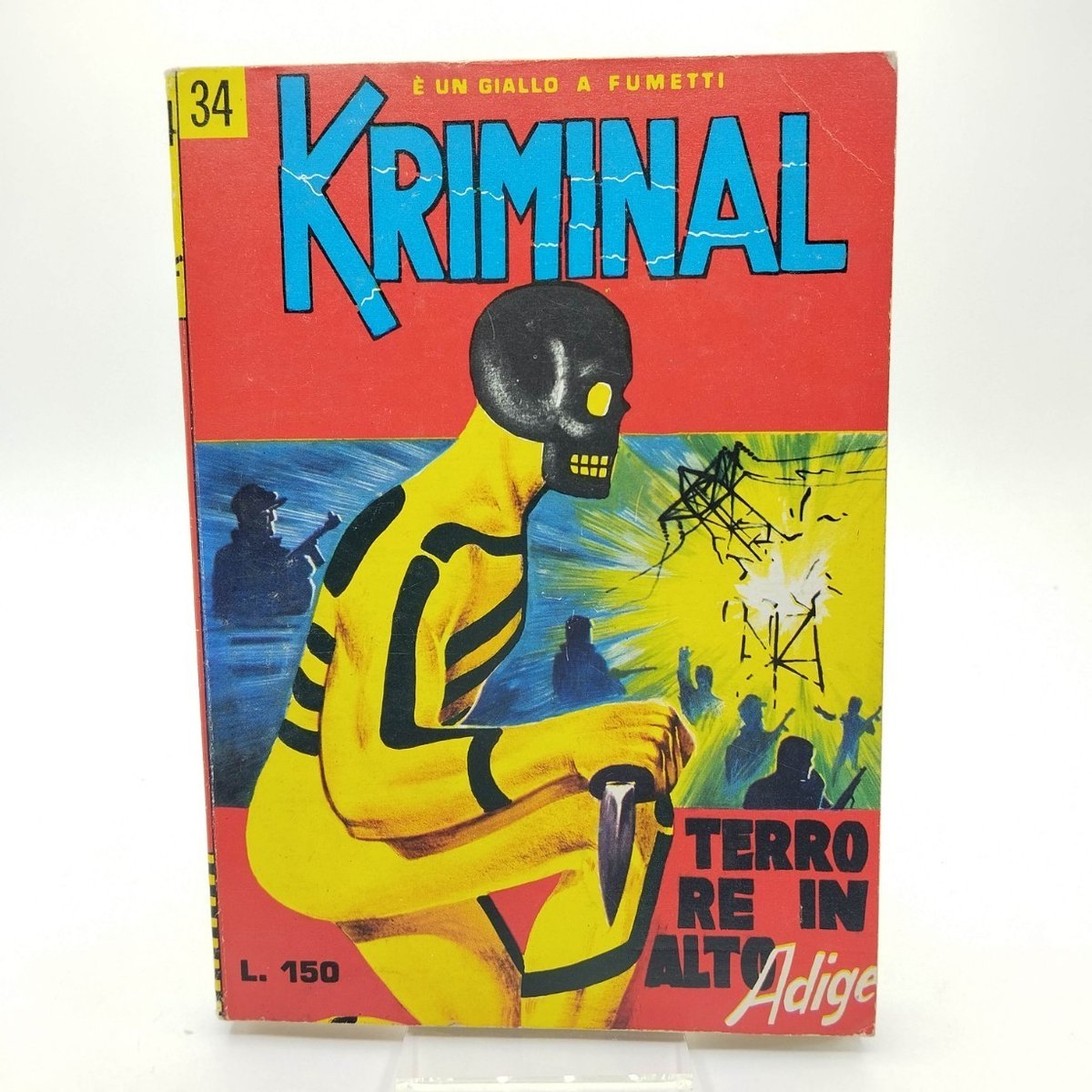 KRIMINAL N. 34   OTTIMO EDICOLA  AUT. 6636  ED. CORNO GEN. 1966  [ST[UFF-32-34A]