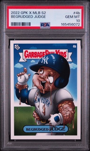 2022 Topps Garbage Pail Kids x MLB S2 Begrudged Judge #4b PSA 10
