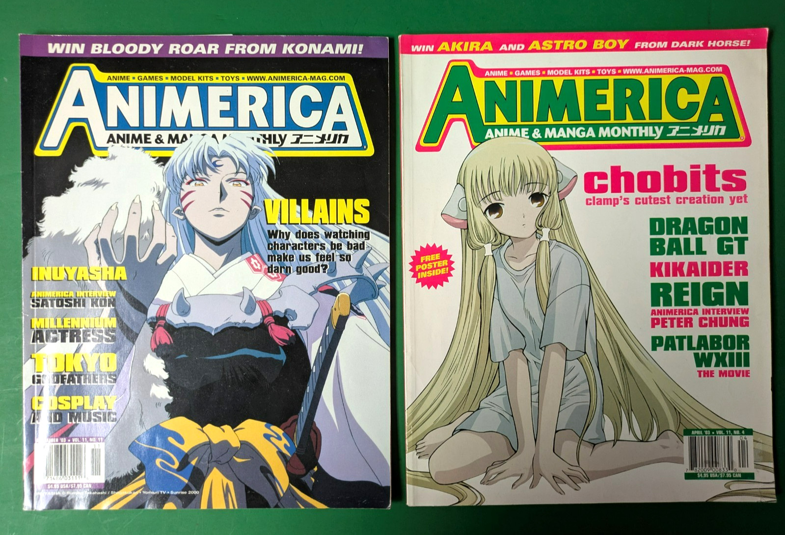 2 ANIMERICA Anime e Manga Mensili - Aprile 2003 e Nov 2003