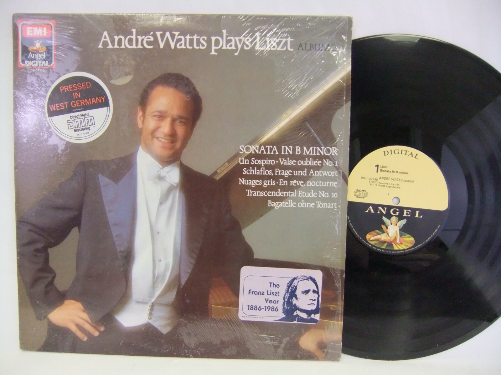 Andre Watts Plays Liszt Album 2 1986 Import Record Angel DS 1 37355 Germany