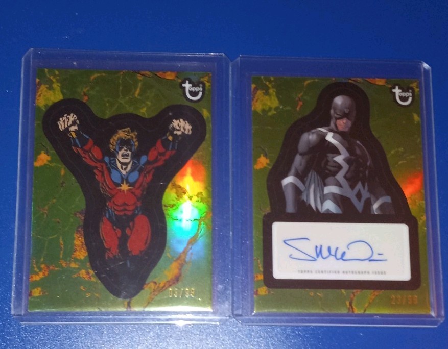 2025 Topps Marvel Comic Book Heroes 1975 Anniv Steve McNiven Green /99