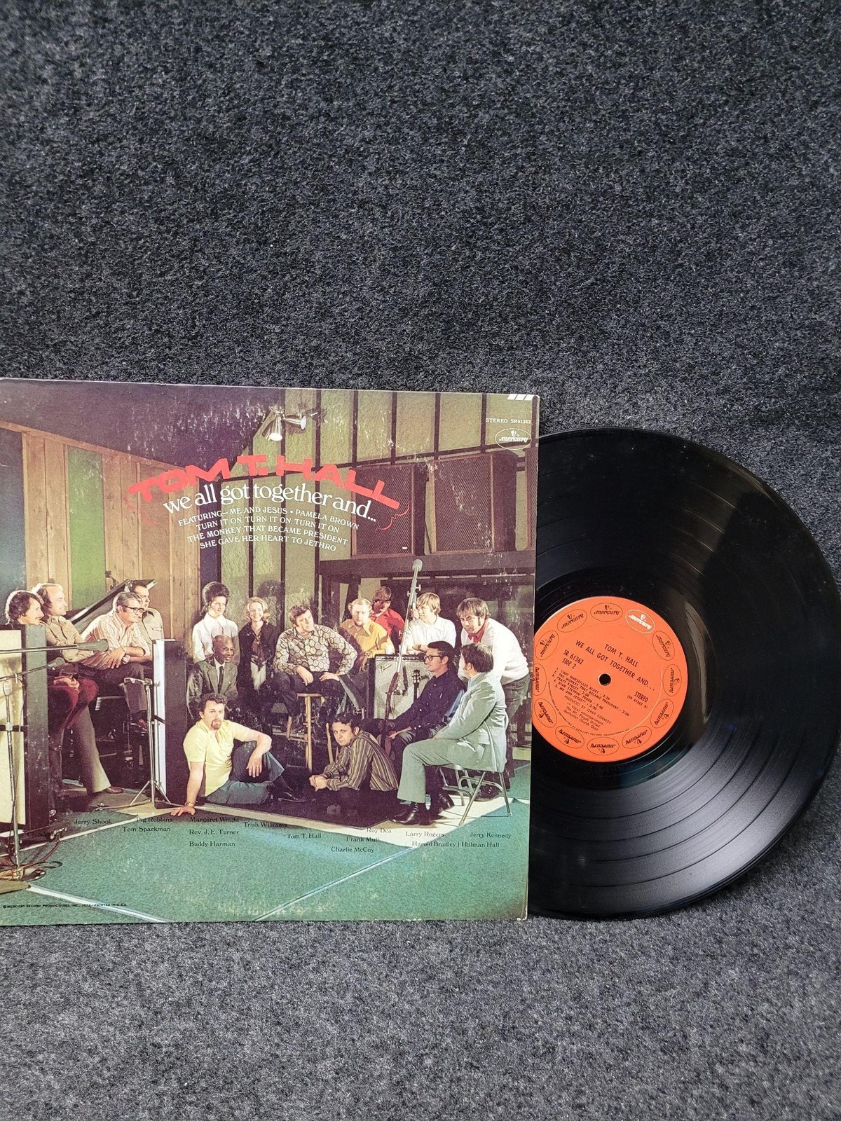 Vintage Tom T. Hall We All Got Together And... Mercury SR61362 Vinyl LP 1972