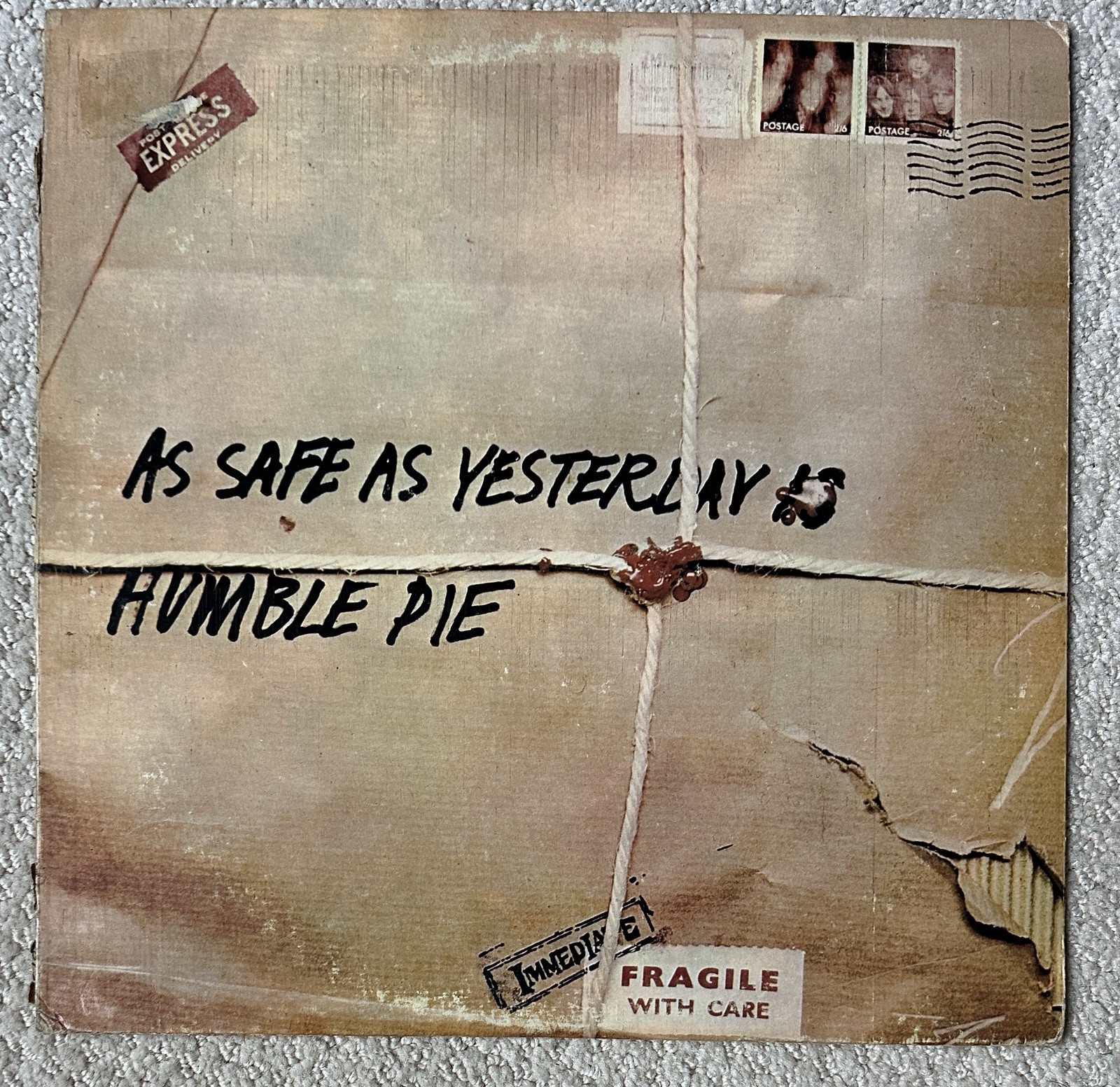 Humble Pie As Safe As Yesterday Is Vinyl LP 1969 Immediate Promo IMOCS 101 VG+