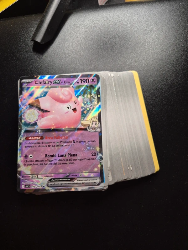 Lotto 50 Carte Pokémon + Clefairy ex di Lylia ITA