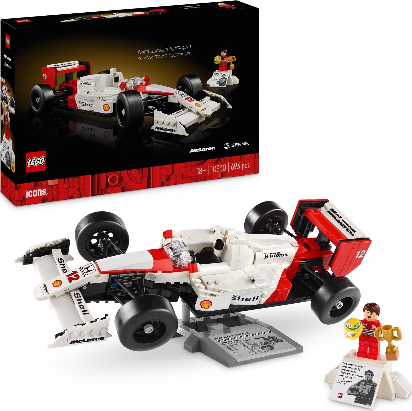 Merchandising Lego: 10330 - Icons - McLaren MP4/4 E Ayrton Senna