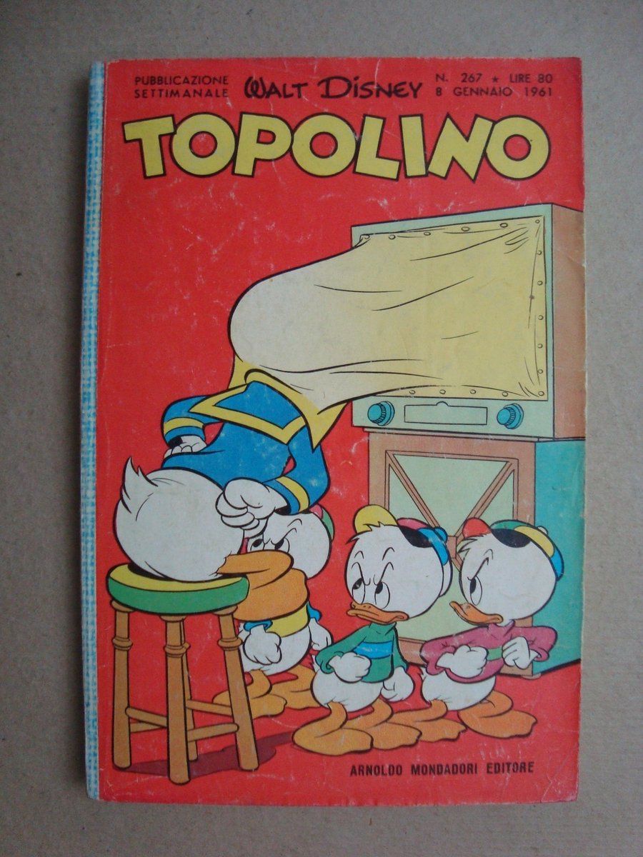 topolino libretto n° 267 ed.mondadori 1961
