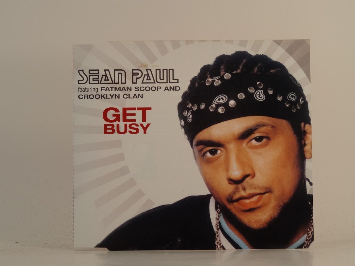 SEAN PAUL FT FATMAN SCOOP AND CROOKLYN CLAN GET BUSY (H1) 1 Track Promo CD Singl