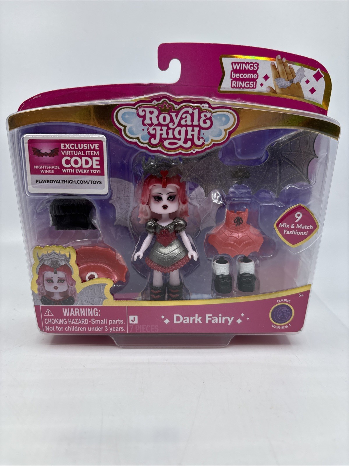 Modellino Royale High Dark Fairy serie 1 SOLO CODICE no giocattolo