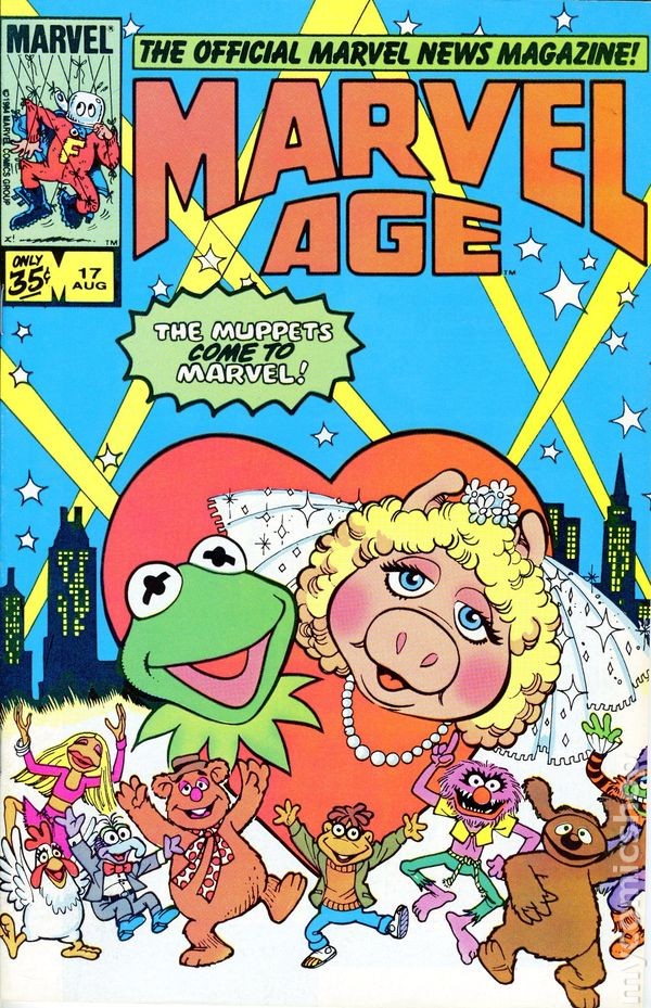 Marvel Age #17 VF- 7.5 1984 Immagine Stock