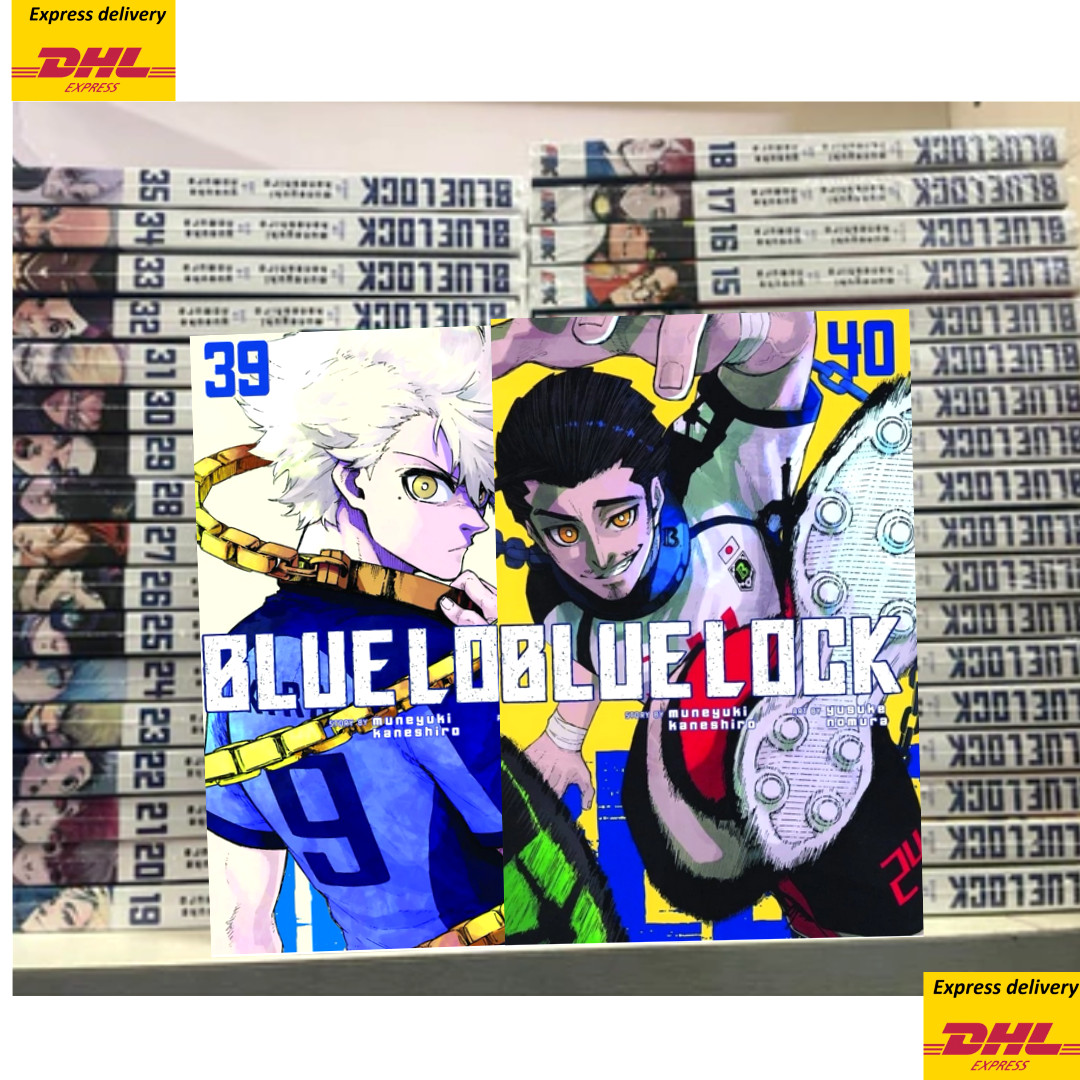 Blue Lock Manga SET COMPLETO Vol 1-40 versione inglese di Yusuke Nomura NUOVO + FAST DHL