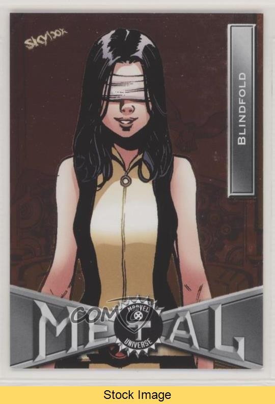 2020 Upper Deck Marvel X-Men Metal Universe Gold Blindfold #8 READ 1u0