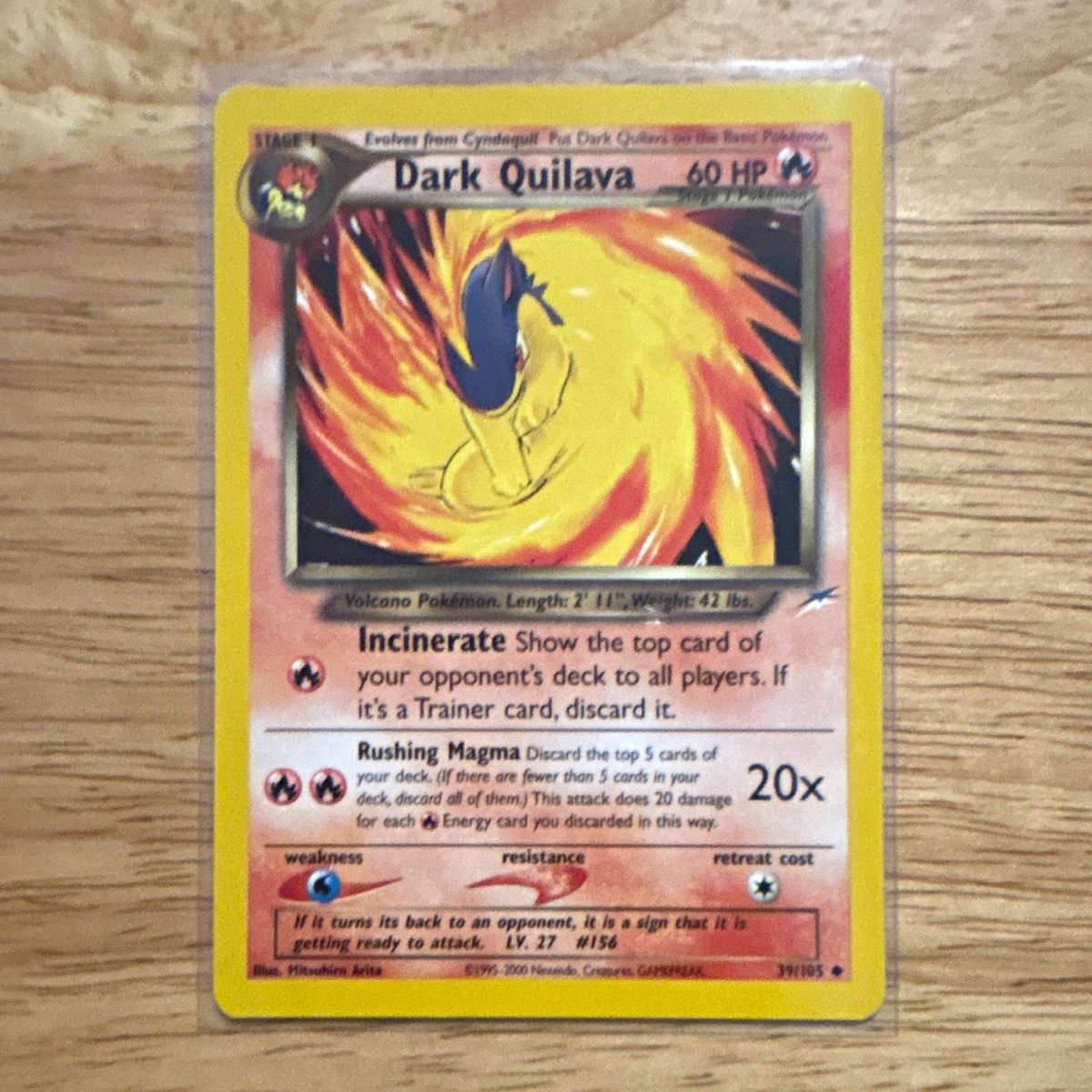 Nintendo Team Rocket Returns Dark Quilava 39/109 regolare non comune 60 HP 2004 IT