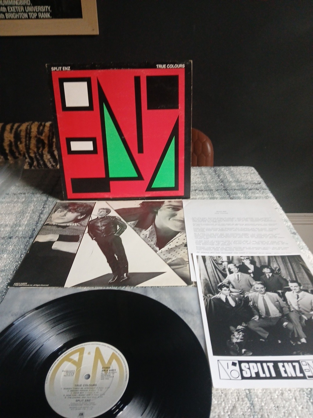 Split Enz. True Colours 1979 Rare Promo With Press Pack. Vinyl EX.