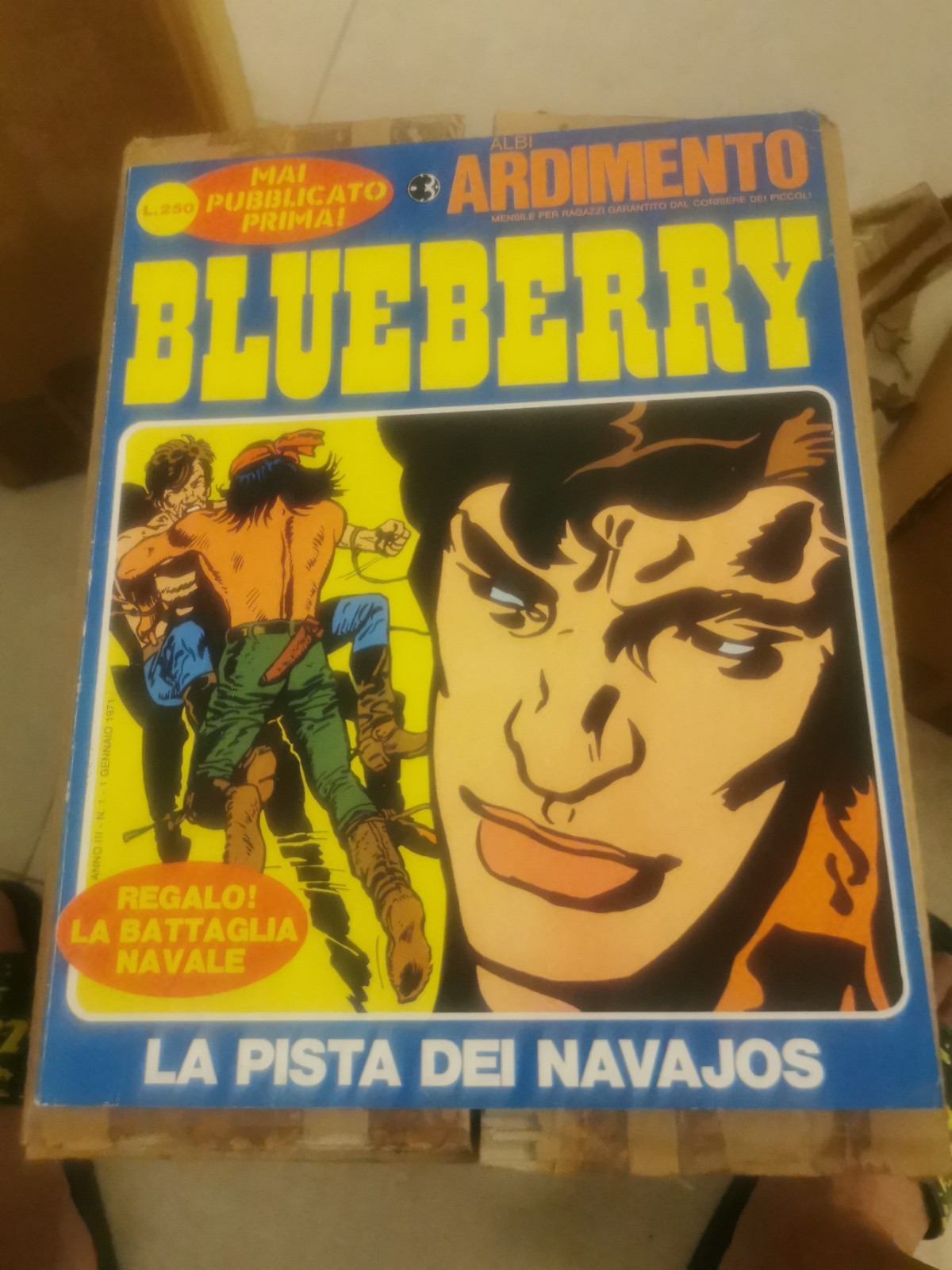 Fumetto Albi dell'Ardimento BLUEBERRY La Pista dei Navajos 1971 - RARO Giraud