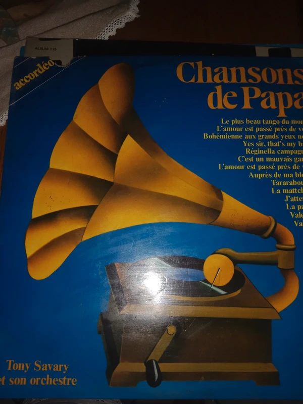 Vend vynil 33 tours chansons de papa