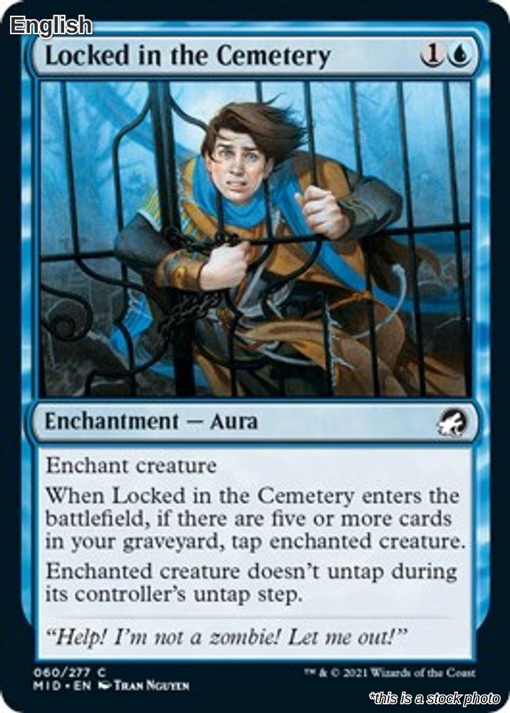 Magic Locked in the Cemetery 60 Common Innistrad: Midnight Hunt NM