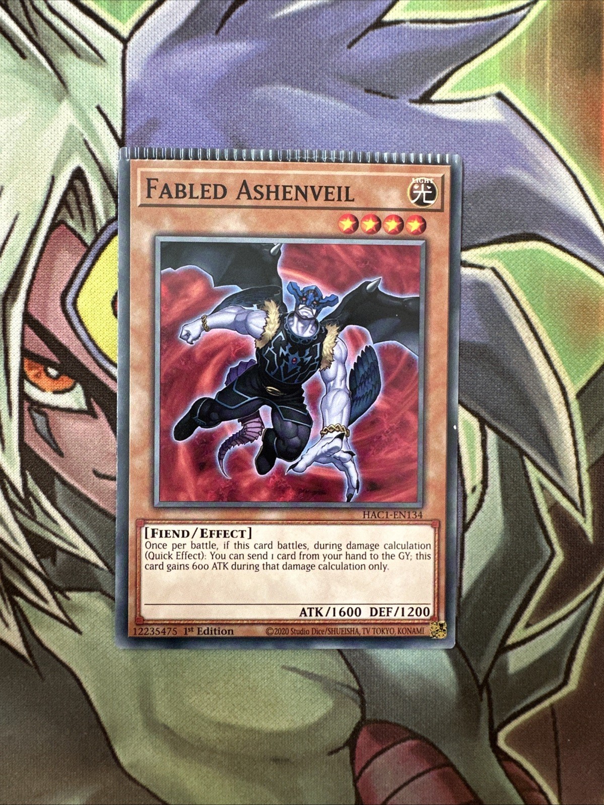 HAC1-EN134 Fabled Ashenveil Common MISPRINT 1st Edition Near Mint Yugioh Card
