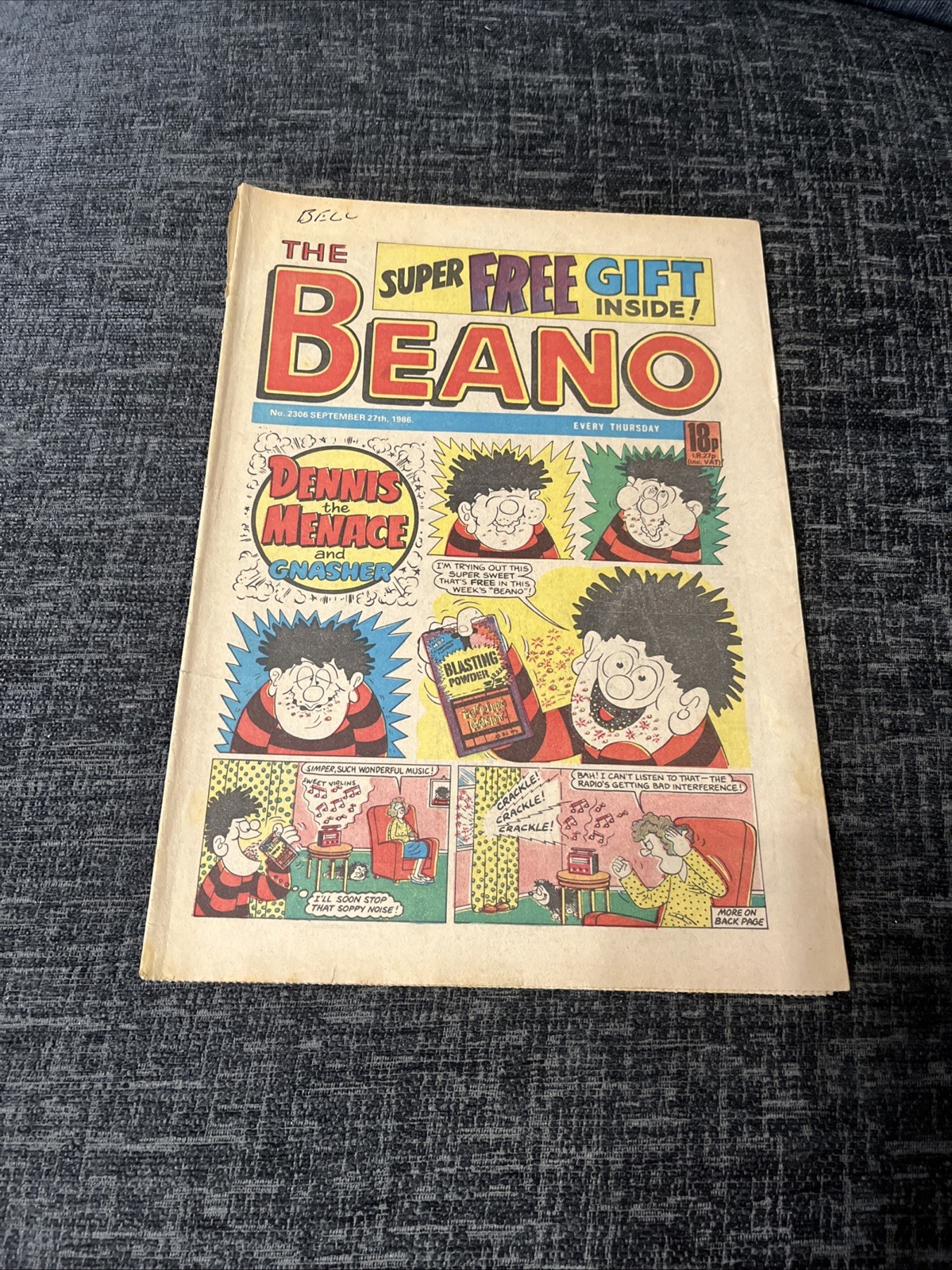 Beano Comic - #2306 - 27 September 1986