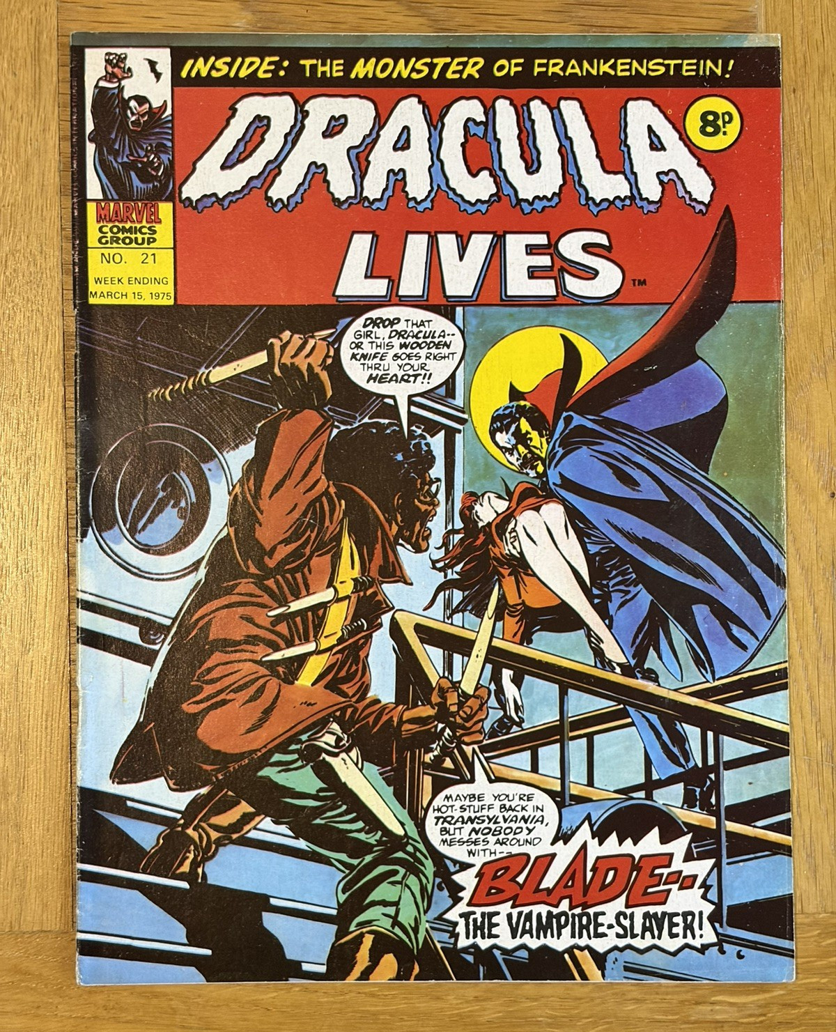 Dracula Lives #21 (1975) Marvel UK Edition - 1st appearance of Blade