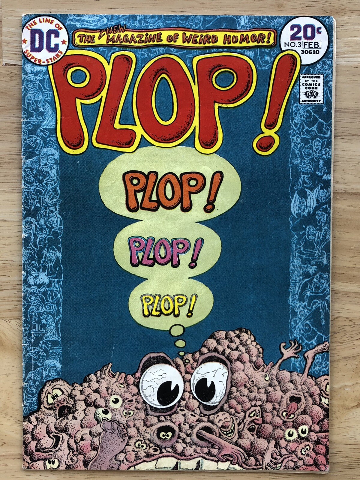 VINTAGE 1974 DC COMICS "PLOP!" #3 WEIRD HUMOR COMIC BOOK BRONZE AGE