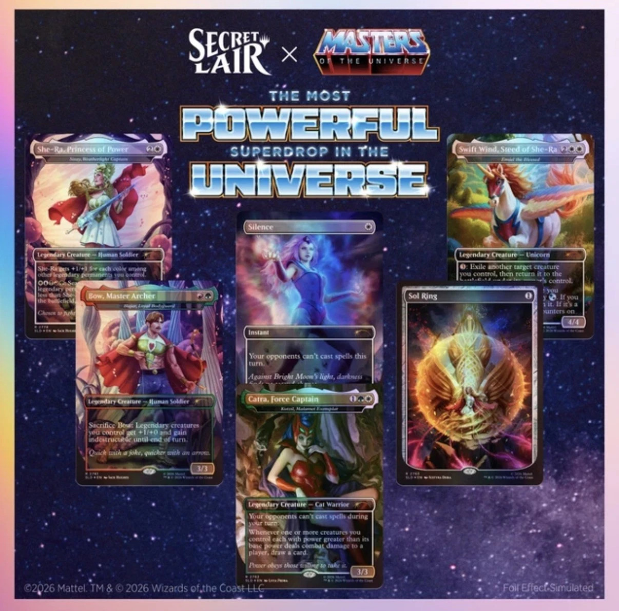 MTG PRESALE Secret Lair Masters of the Universe: She-Ra Princess of Power - FOIL