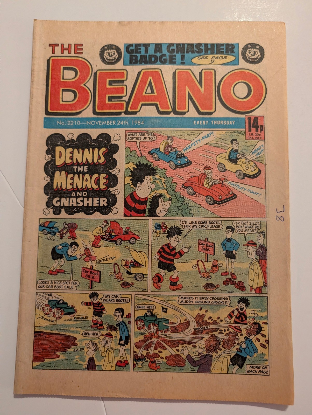 Beano Comic No 2210, November 24th 1984.