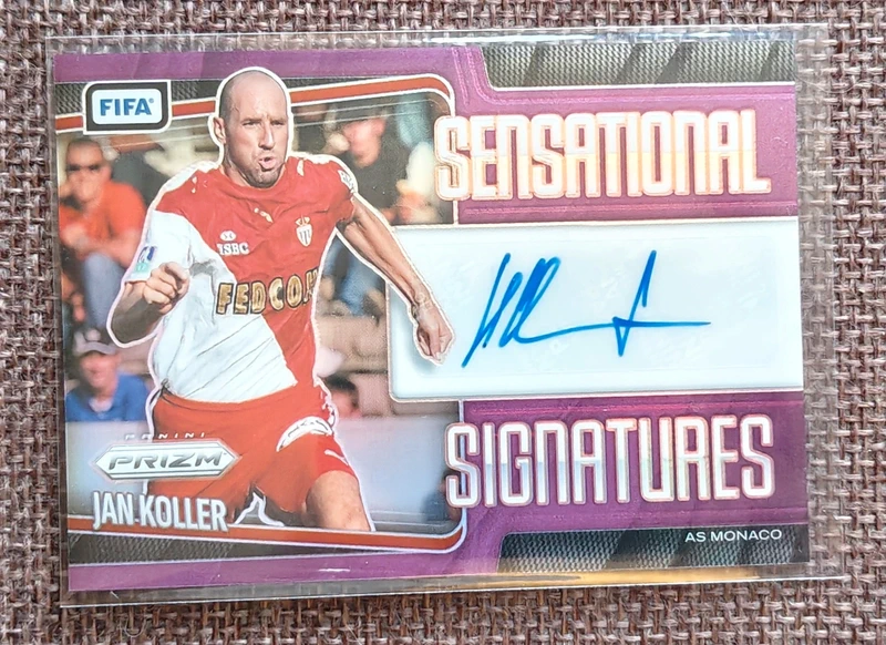 Jan Koller Autograph /10 AS Monaco - Prizm Panini