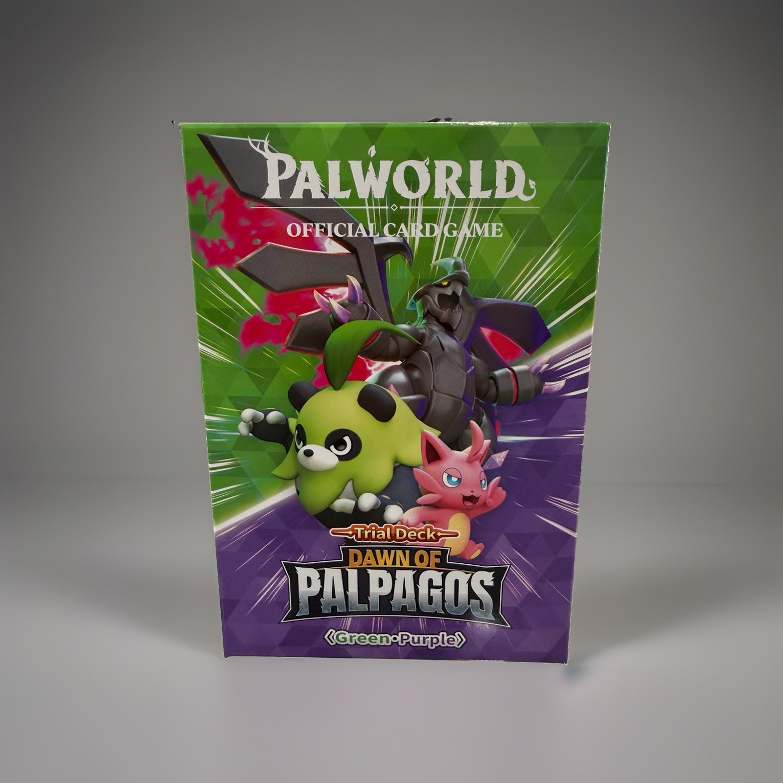 Palworld TCG: Dawn of Palpagos Mazzo di Prova Verde/Viola + Booster Pack