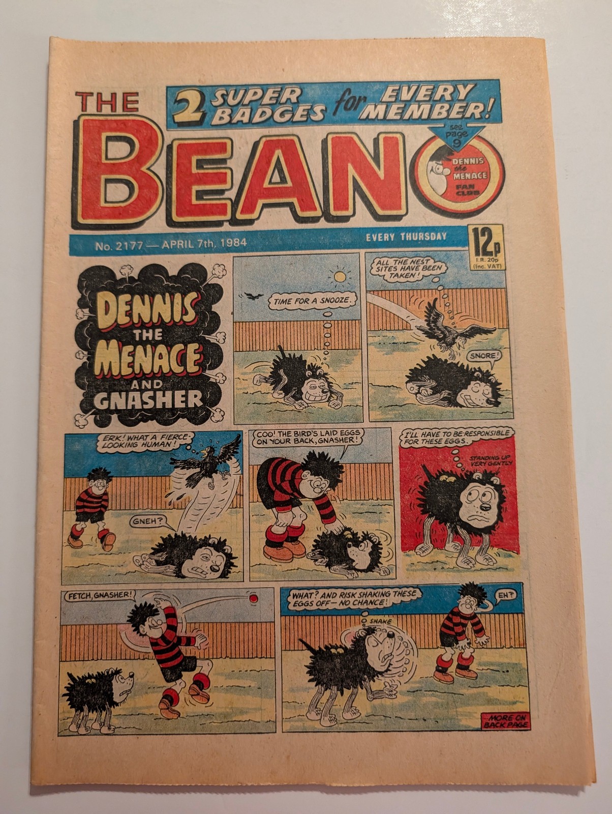 Beano Comic No 2177, April 7th 1984.