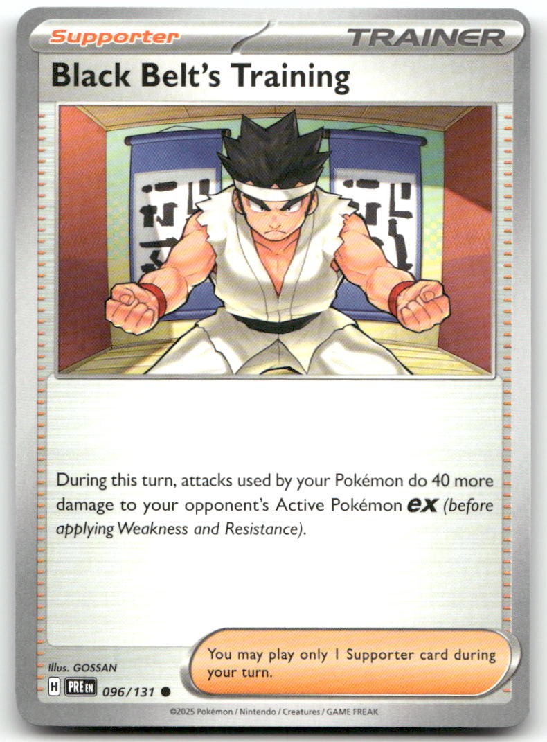 Allenamento Cintura Nera 096/131 Evoluzioni Prismatiche Comuni Pokemon Near Mint