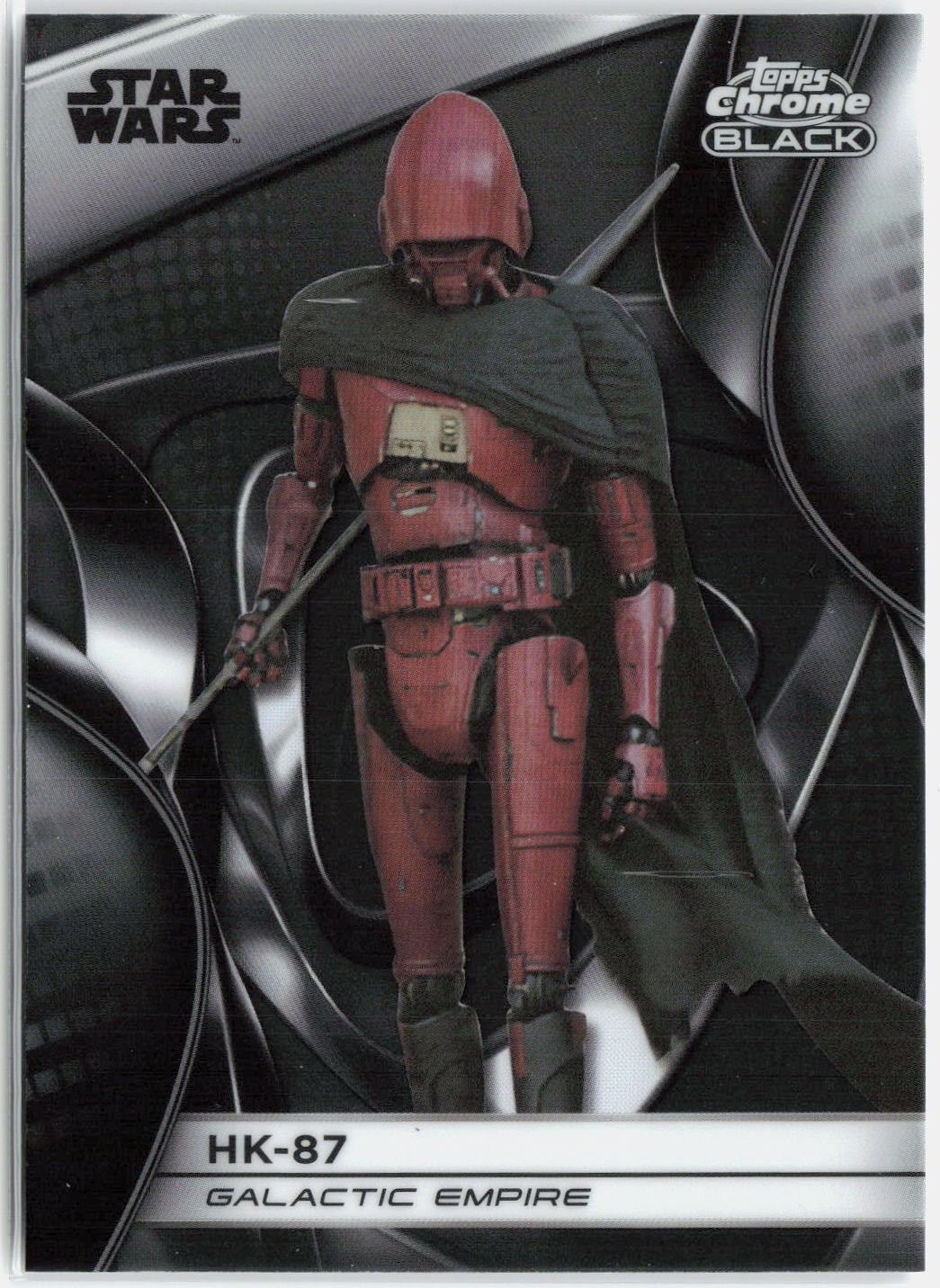 Avamposto contrabbandieri Topps Star Wars 2025 - base cromata nera #CB-13 HK-87