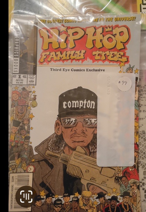 Albero genealogico Hip Hop #1 Third Eye variante fumetti Eazy-e Fantagraphics