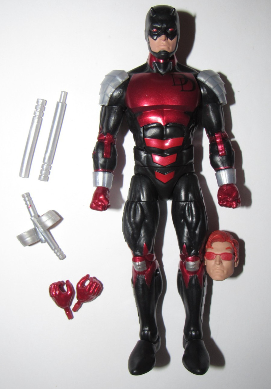 Marvel Legends personaggio Armored Daredevil serie retrò completo ottimo