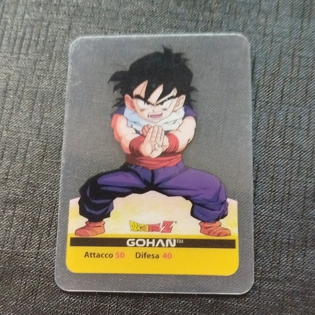 edibas Dragon Ball Z carte à collectionner non sportive Gohan italien