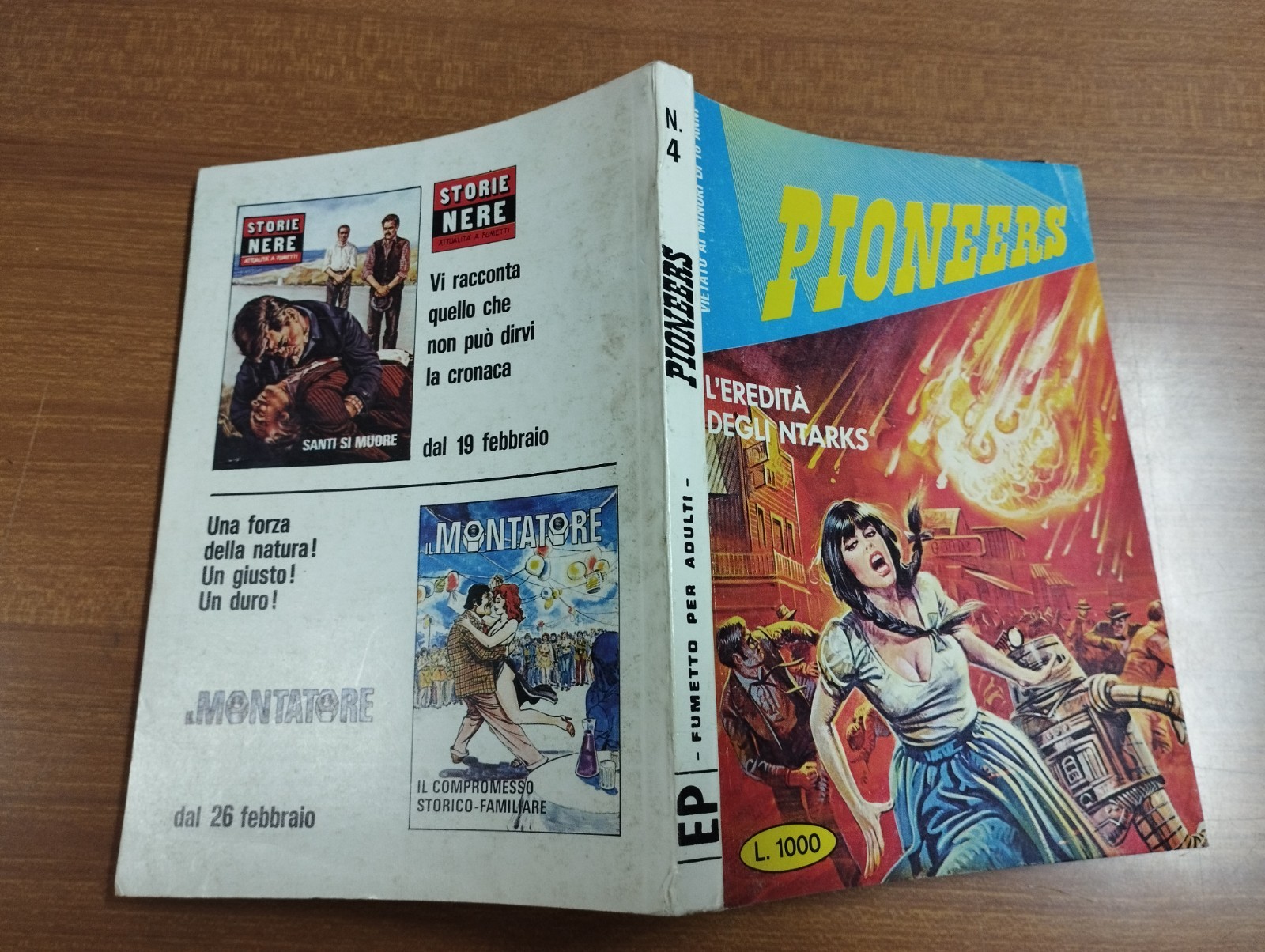"PIONEERS" - FUMETTO N. 4 - DEL MARZO 1981 - EDIZIONE EDIPERIODICI