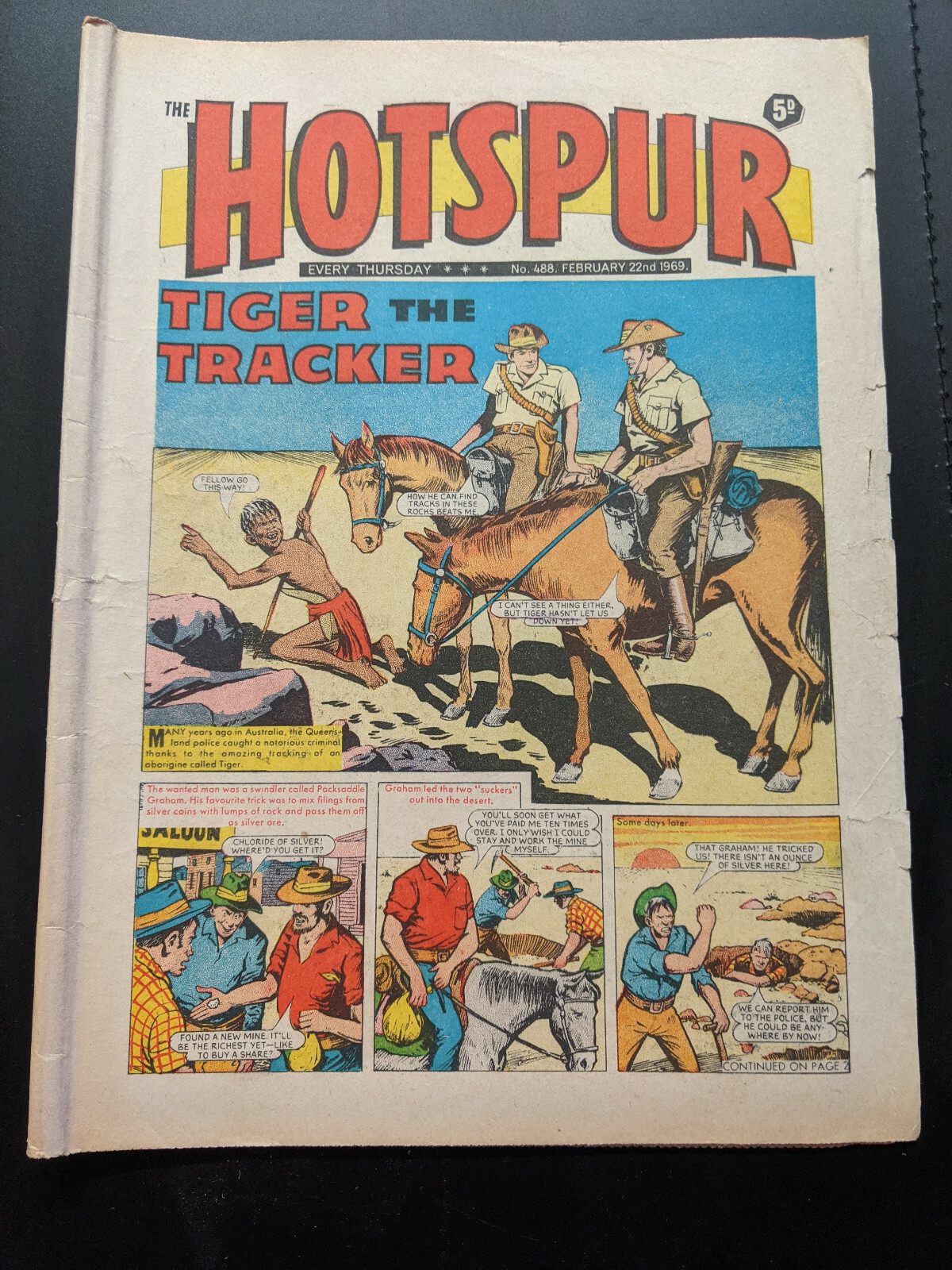 Hotspur Comic No 488, February 22nd 1969.
