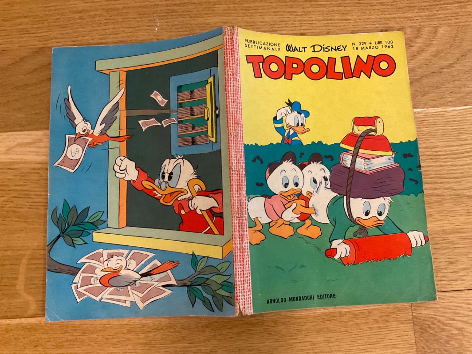 TOPOLINO LIBRETTO N.329 MONDADORI DISNEY 1962 SI BOLLINO, SI FIGURINE
