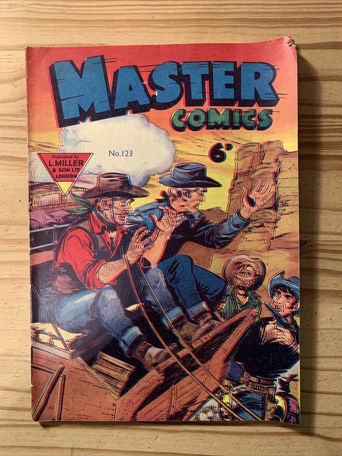 Master Comics #123 FN- 3-D Cover circa mid '50's UK version L.Miller & Son