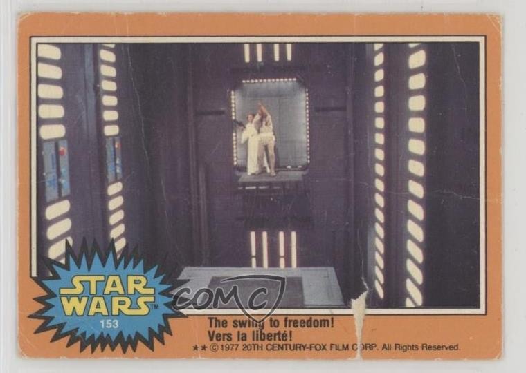 1977 O-Pee-Chee Star Wars Swinging to Freedom! #153 2o7
