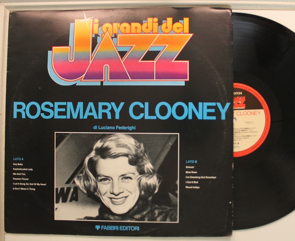 Rosemary Clooney LP Rosemary Clooney Su Fabbri Editori - VG++/ VG++