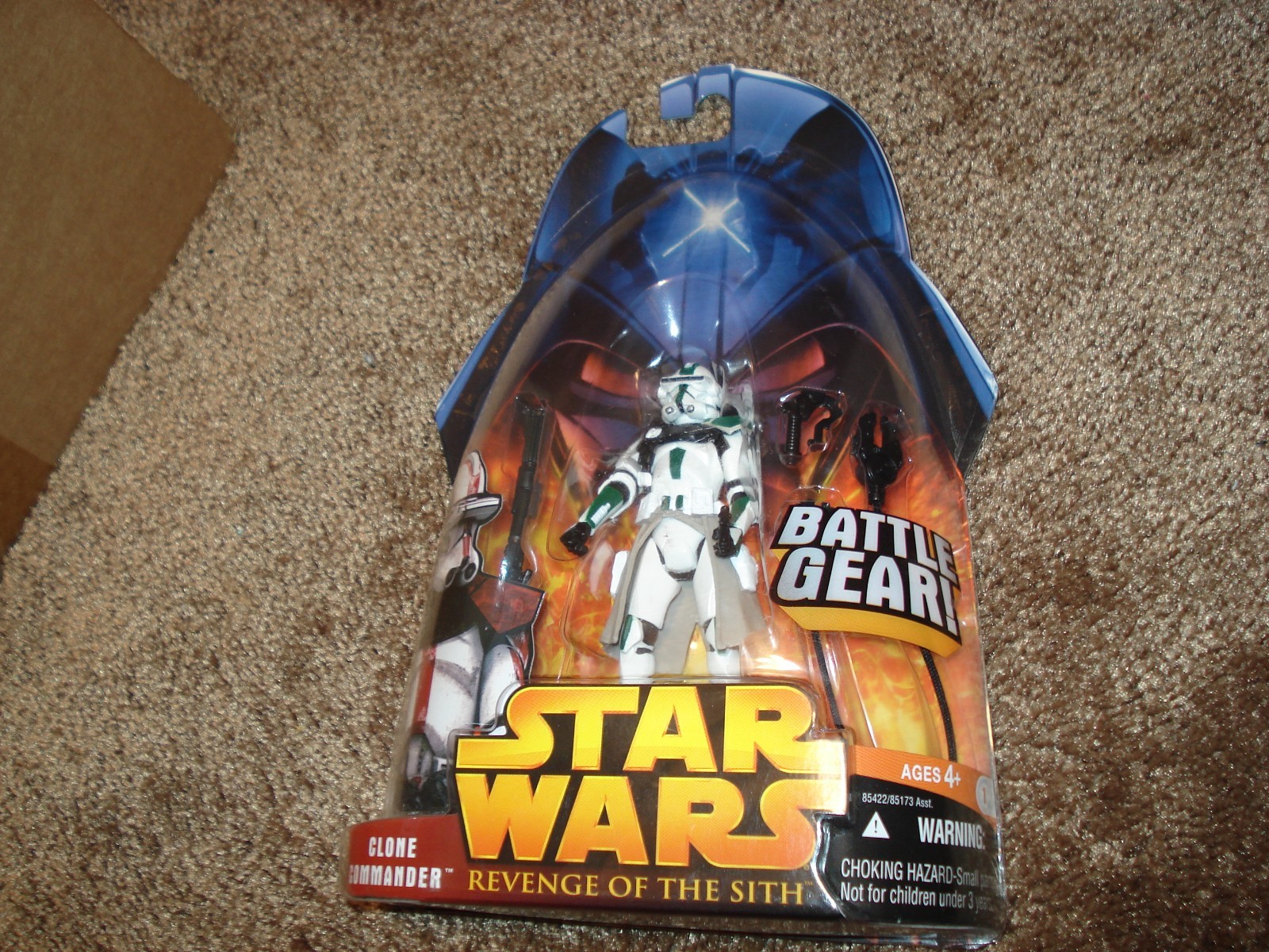 Star Wars #33 Green Clone Commander La Vendetta dei Sith 3,75" Figurina Hasbro 2005
