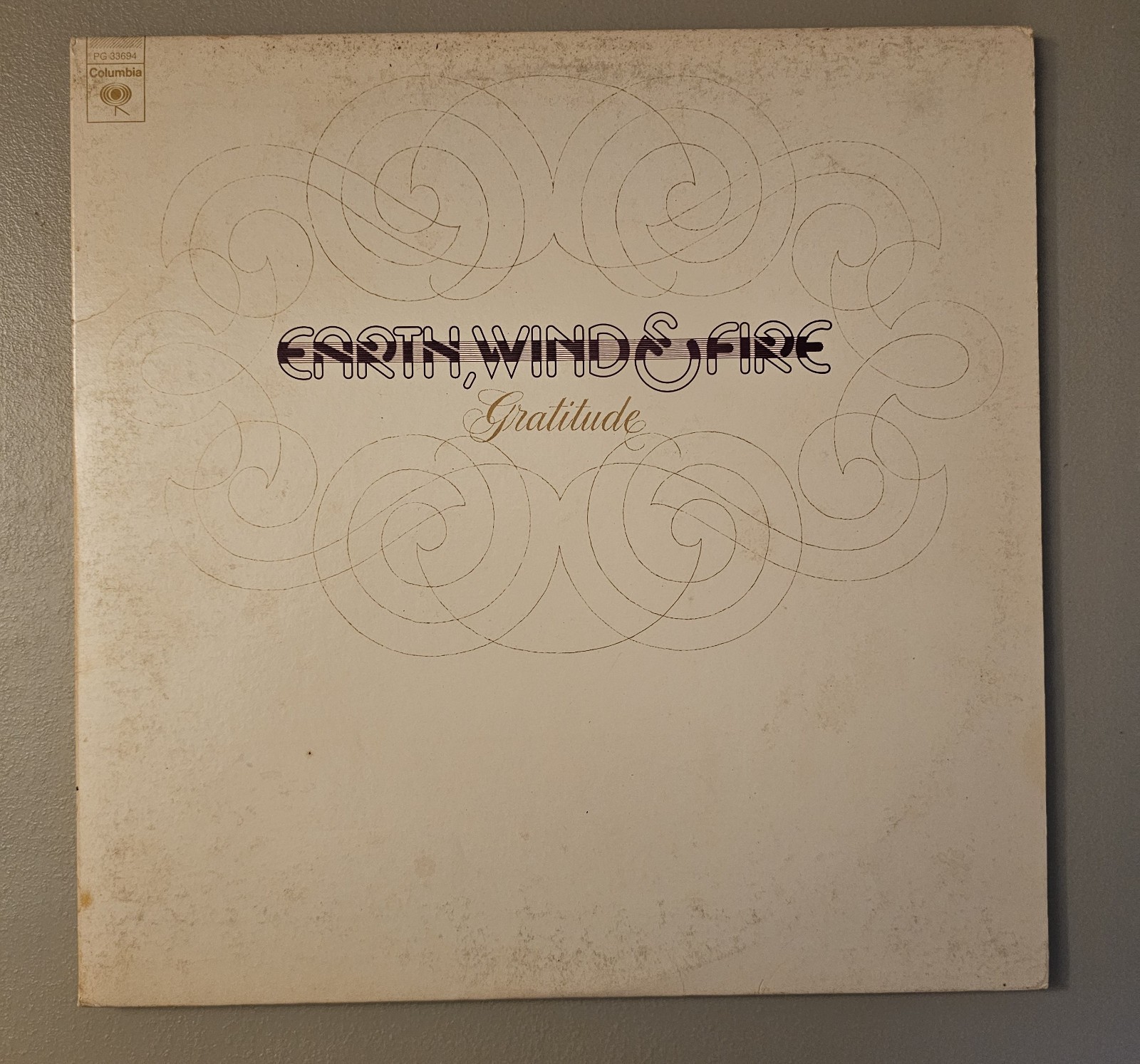 Vintage Earth, Wind & Fire Gratitude Dual Vinyl LP (1975) by Columbia Records