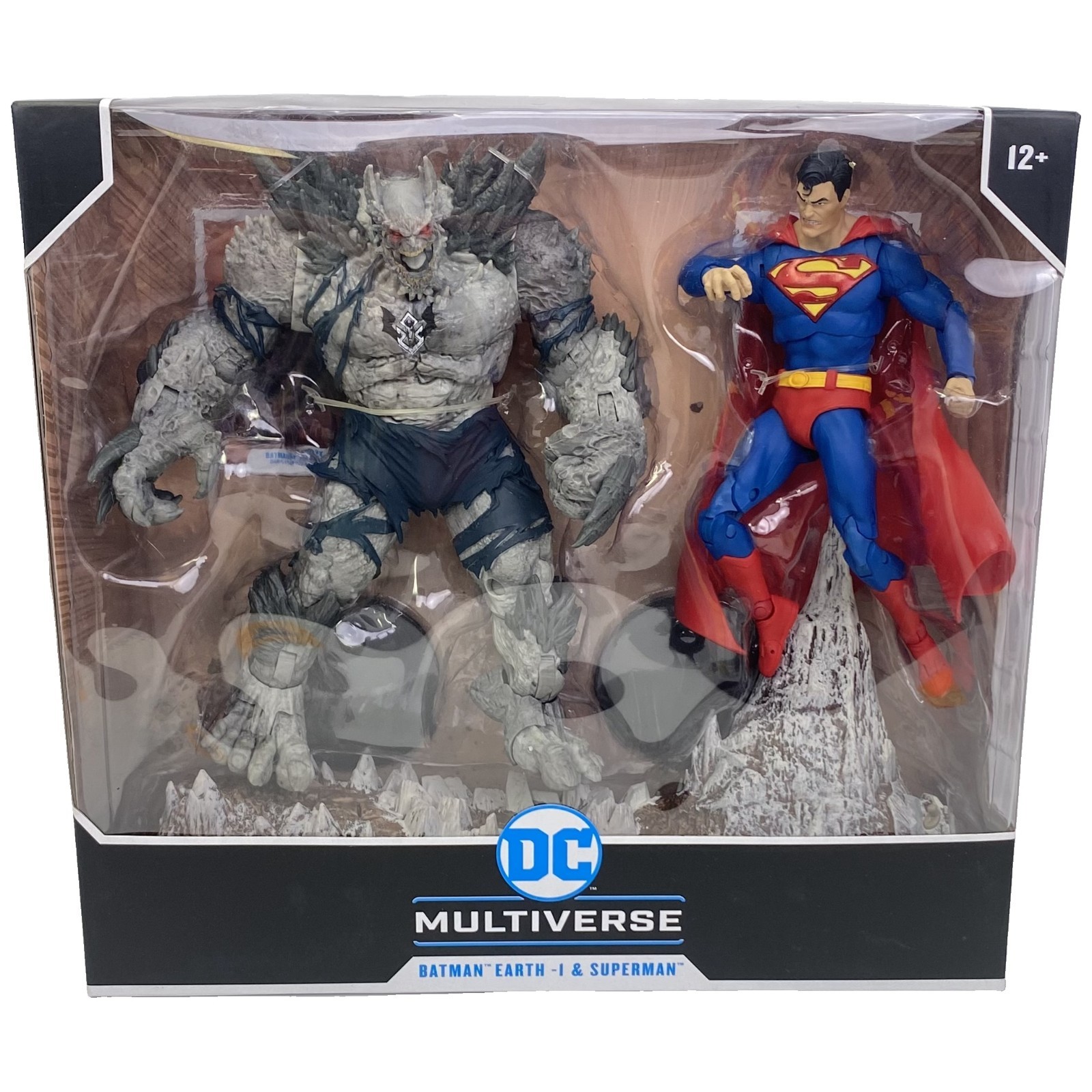 DC Multiverse Batman Earth-1 & Superman 7" Figure Confezione 2 McFarlane Toys Nuovo 2020