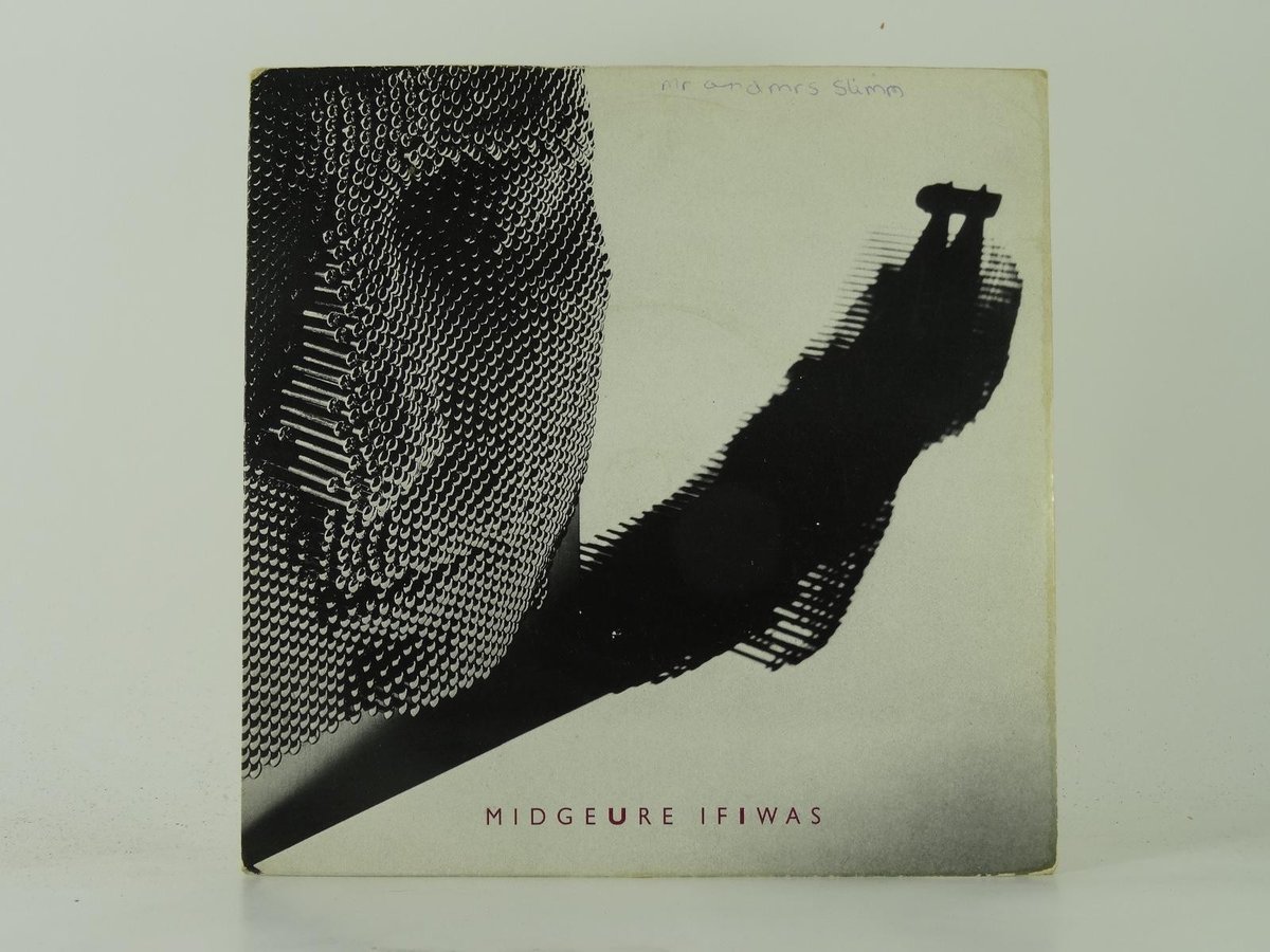 MIDGE URE IF I WAS (41) 2 Track 7" Single plus Picture Sleeve CHRYSALIS RECORDS